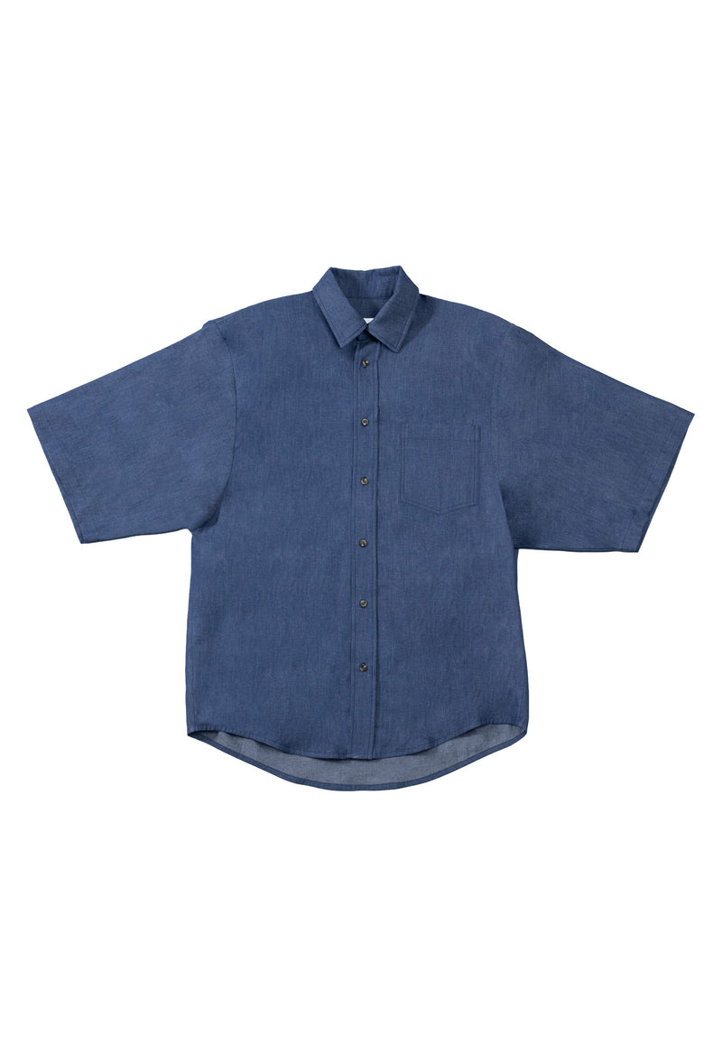 Camisa Martí Manga Corta Paper Denim