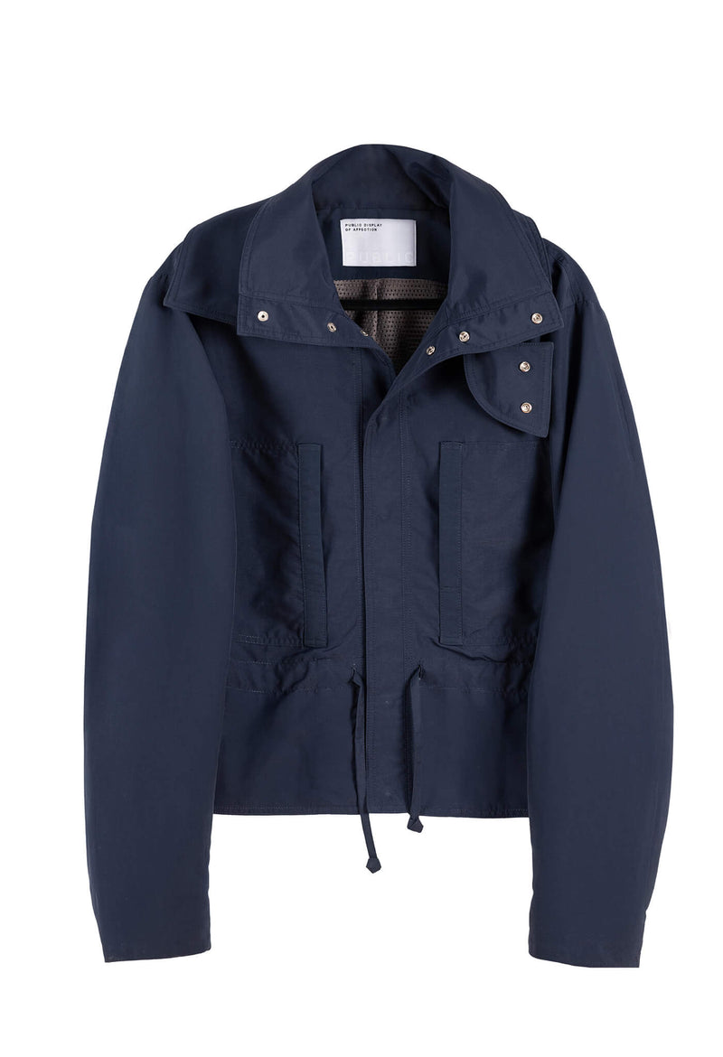 Dario Jacket — Navy Nylon