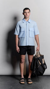 MASTRETA SHIRT BLUE PRINTED