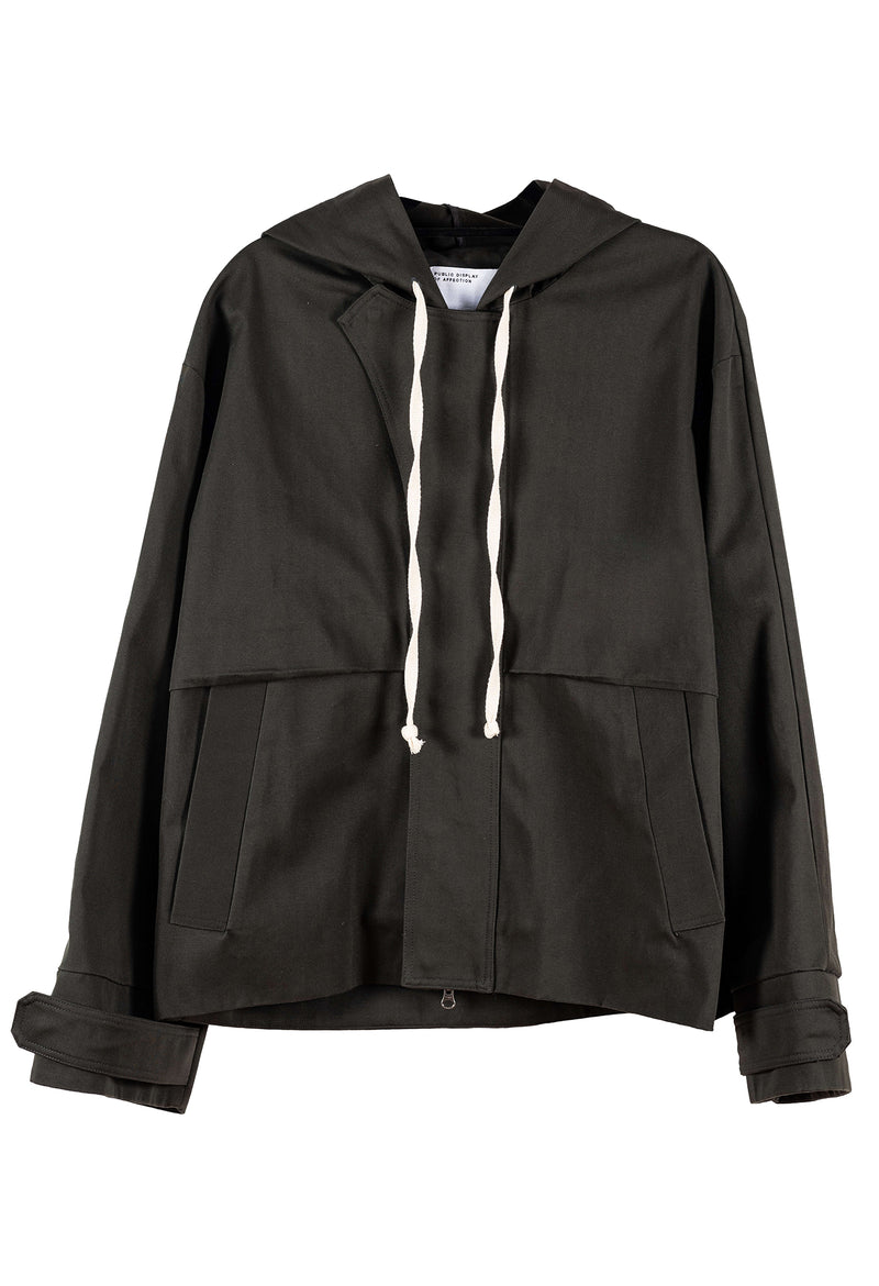Sabines Jacket — Military Green Gabardine