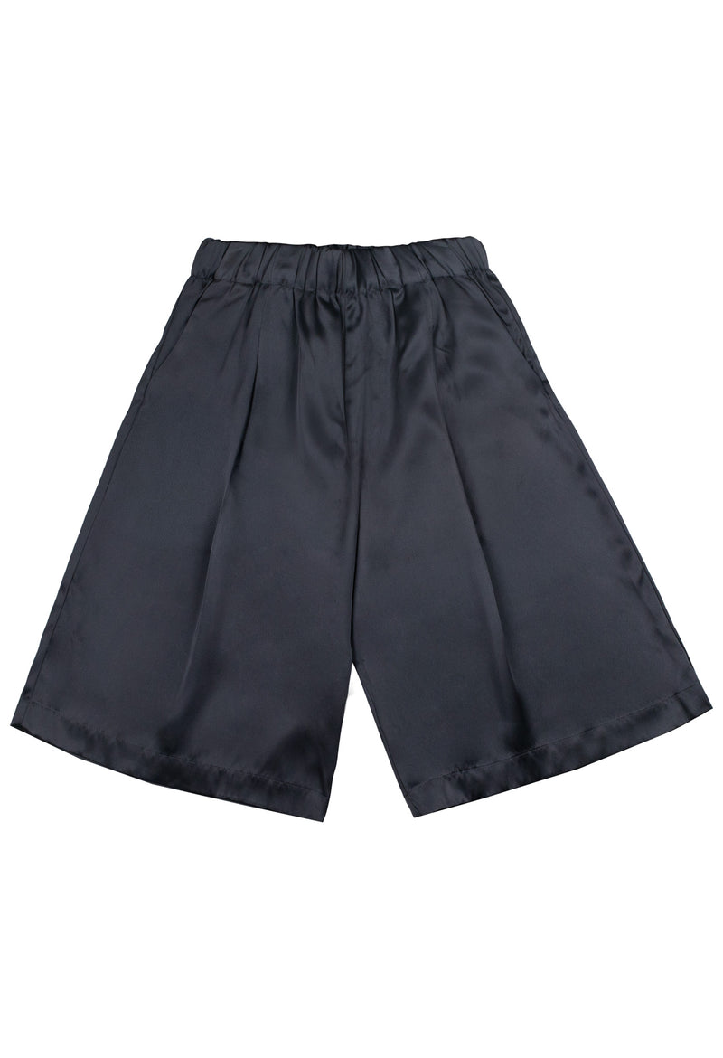 Saramago Shorts - Dark Grey Satin