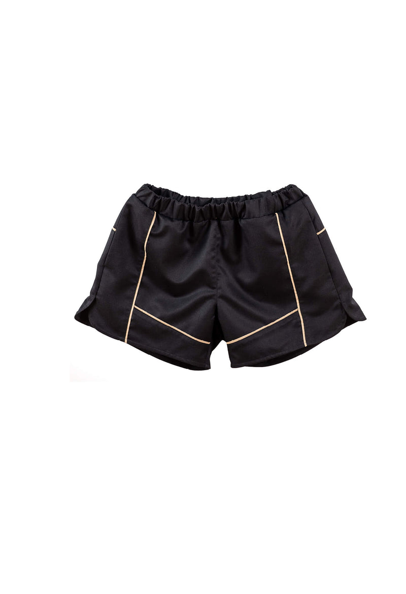 Shorts — Navy/Beige Twill