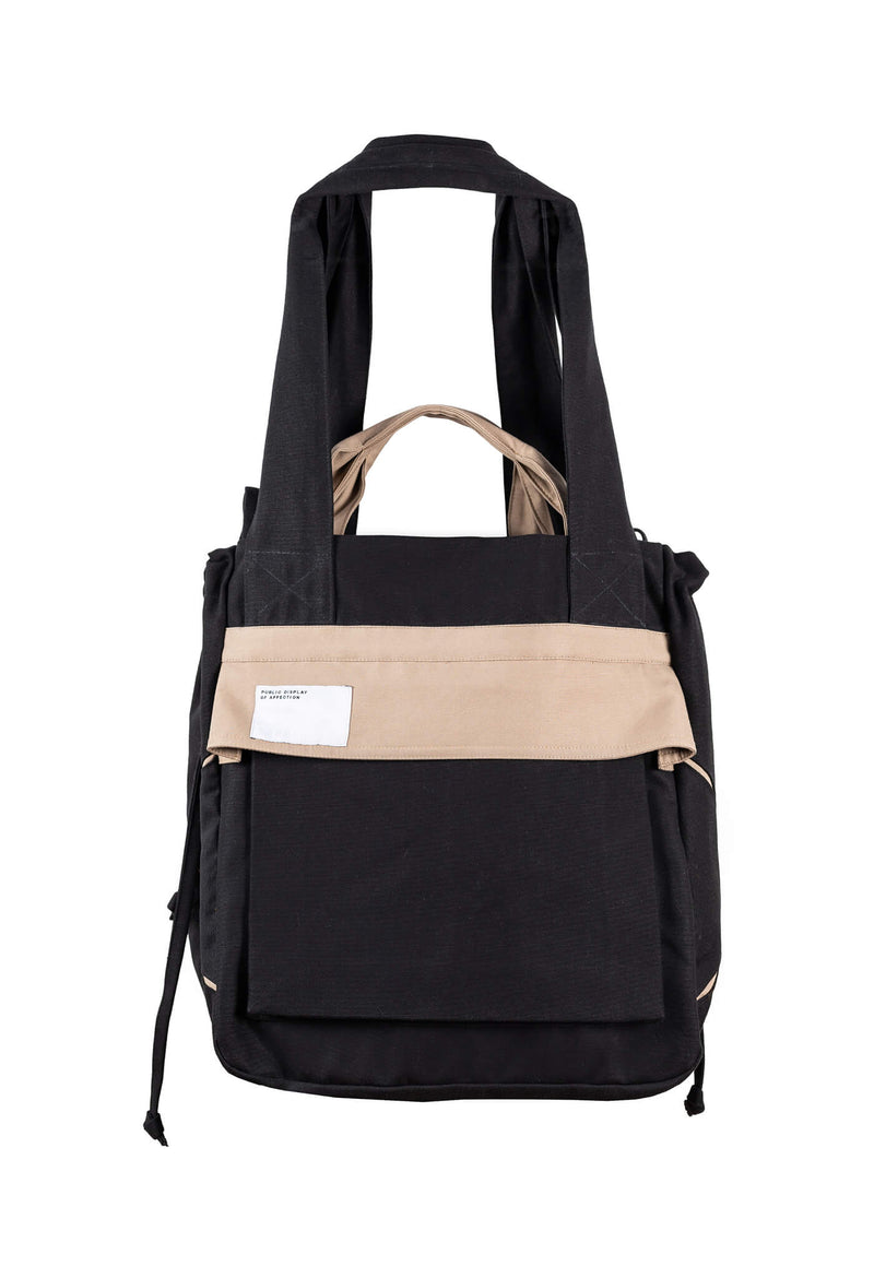 PDA Tote Bag - Black Gabardin