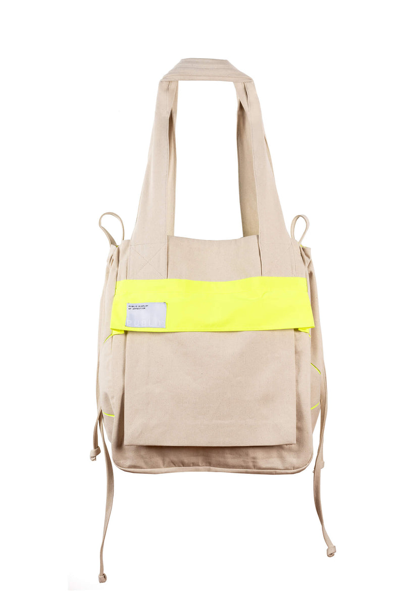 PDA Tote Bag — Beige Denim