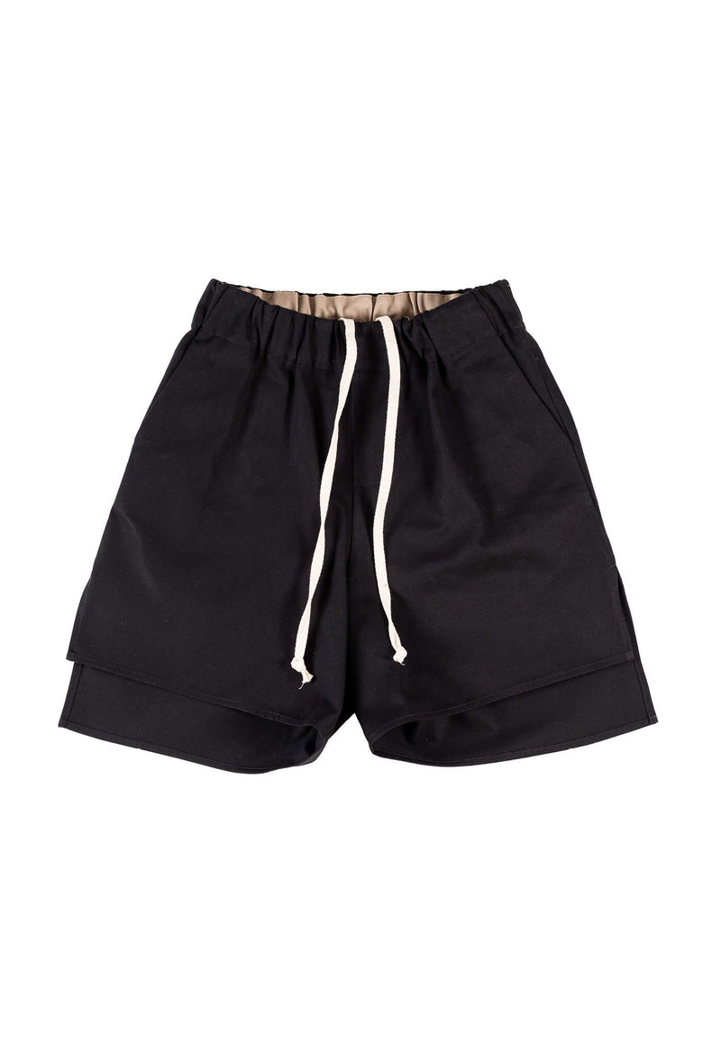 Volpi Short - Black Gabardine